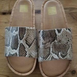 Dolce Vita Snake Slides Sandals